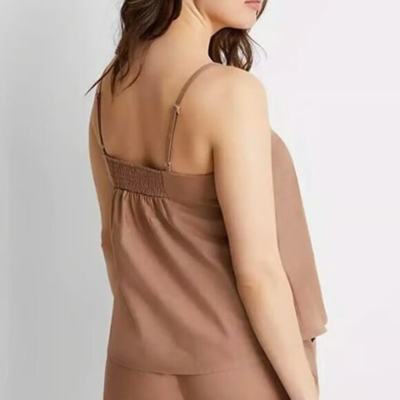 State of Day Women's Sleeveless Linen Pajama Top NWT M - Picture 1 of 6